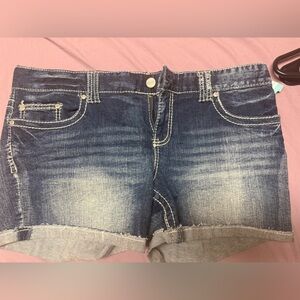 Maurices Dark Wash Jean Shorts